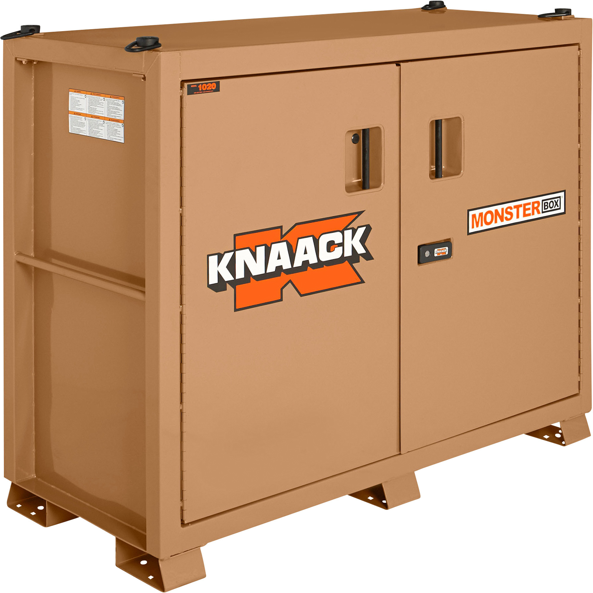 KNAACK Monster Box Storage Cabinet, Tan, 52 Cu. Ft., 66in.W x 30in.D x 54 1/2in.H, Model# 1020